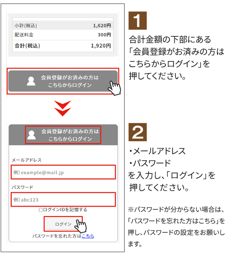 ログイン方法