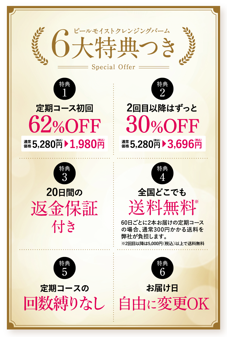 6大特典つき