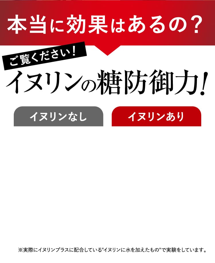 イヌリンの糖防御力！