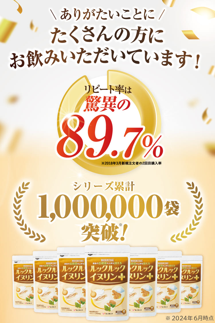 おかげさまで累計66万袋突破